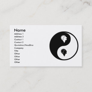 Yin Yang psykologi Visitkort