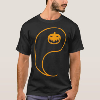 Yin Yang Pumpkin Outfit Funny Halloween Matching C T Shirt