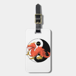 Yin-yang Red Dragon Bagagebricka