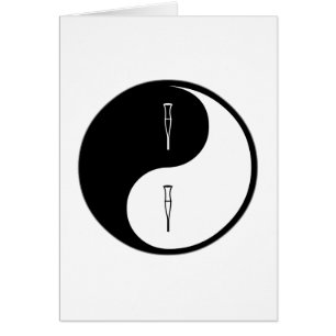 Yin Yang rehabilitering Hälsningskort