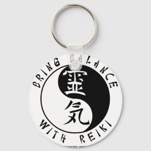 Yin Yang Reiki Kanji Nyckelring