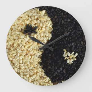 Yin Yang Ris Kitchen Clock Stor Klocka