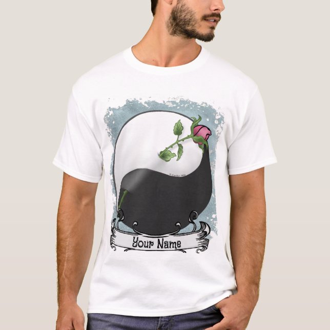 yin yang Ro bröllop t-shirt (Framsida)