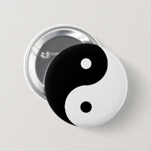 Yin Yang Round Symbol Black White Dancing Shapes Knapp