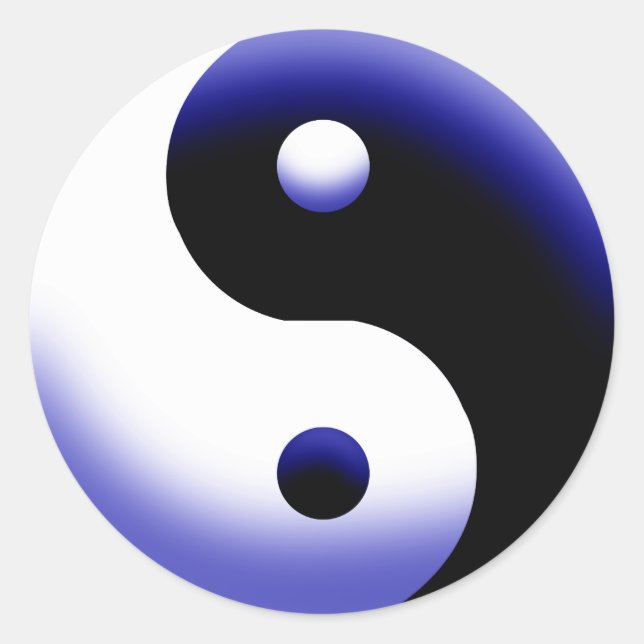 YIN YANG RUNT KLISTERMÄRKE (Framsida)