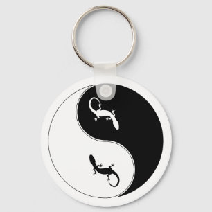 Yin Yang Salamander Nyckelring