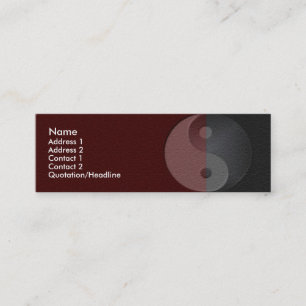 Yin Yang Sandstone-profilkort Mini Visitkort