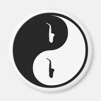 Yin Yang Saxophone Magnet