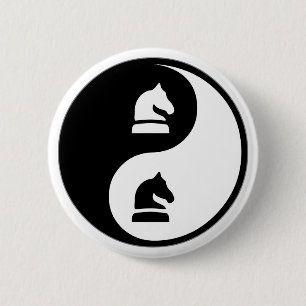 Yin Yang schack Knapp