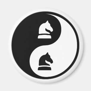 Yin Yang schack Magnet