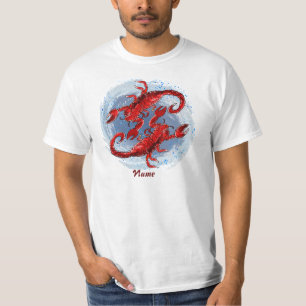 Yin Yang Scorpion anpassningsbar t-shirts