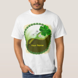 Yin Yang Shamrock T Shirt