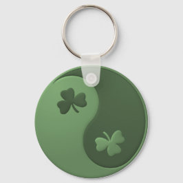 Yin Yang Shamrocks Nyckelring