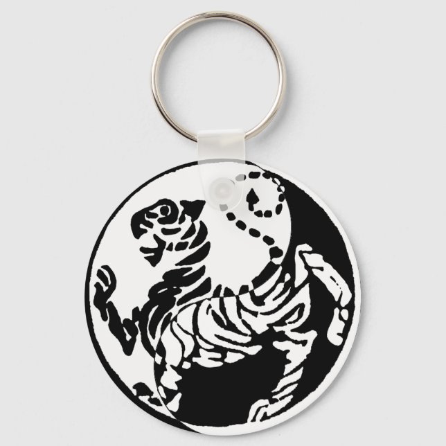 YIN YANG SHOTOKAN TIGER NYCKELRING (Framsida)