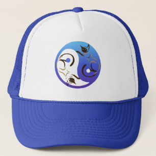 Yin Yang Siamese katthatt Keps