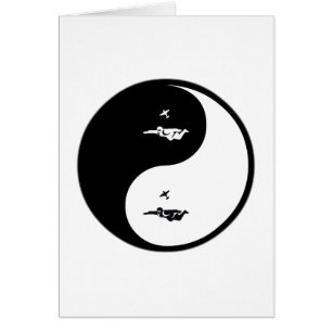 Yin Yang Skydiving Hälsningskort