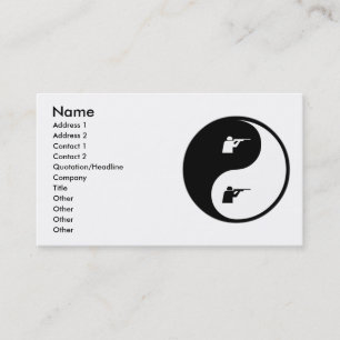 Yin Yang skytte Visitkort