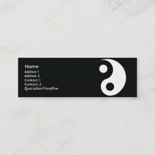 Yin Yang - smala Mini Visitkort