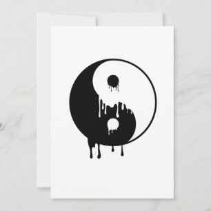 Yin Yang Smälter harmony Taoism Meditation Gift Inbjudningar
