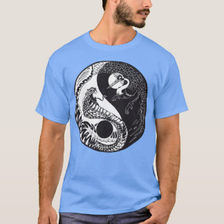 Yin Yang Snake vs Crane T Shirt