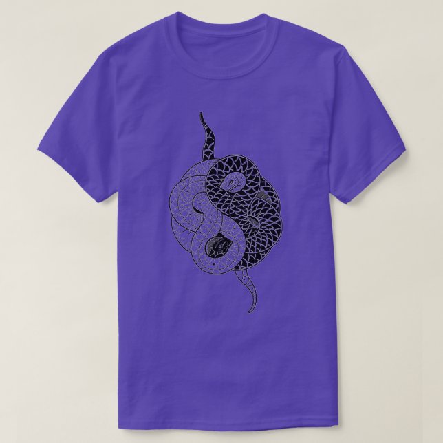 Yin Yang Snakes T Shirt (Design framsida)