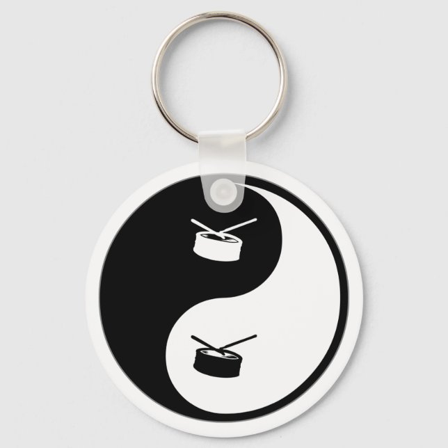 Yin Yang Snare Drum Nyckelring (Framsida)