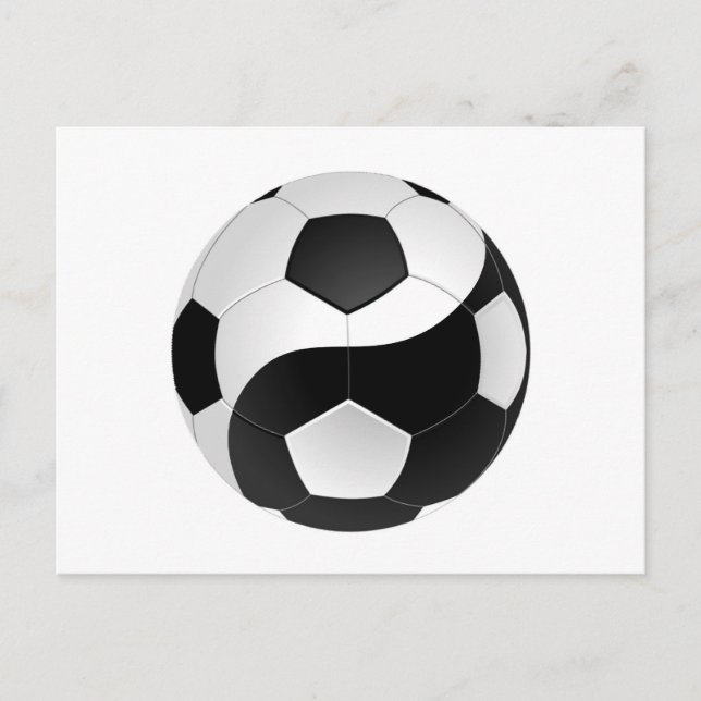 Yin Yang soccer Vykort (Framsida)