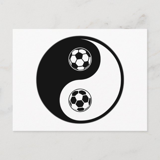 Yin Yang Soccer Vykort (Framsida)
