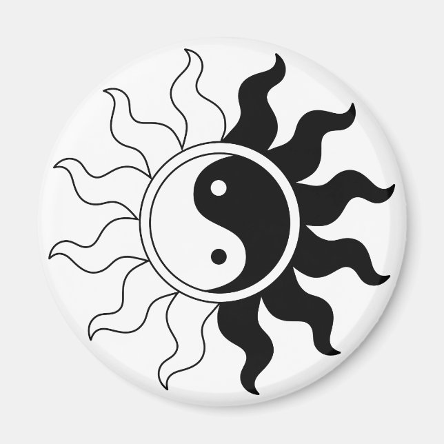 Yin yang sol magnet (Framsidan)