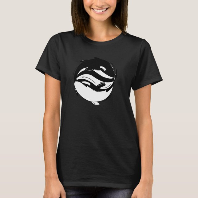 Yin Yang Späckhuggare Orca Pul Tröja (Framsida)