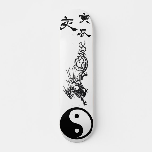Yin Yang stam- Skateboard (Framsida)