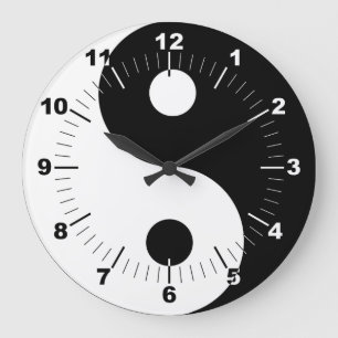 Yin Yang Stor Klocka