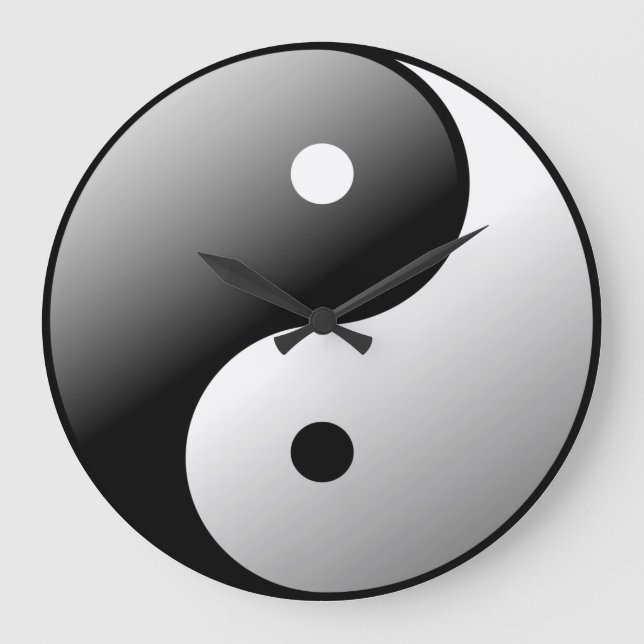 Yin Yang Stor Klocka (Framsida)