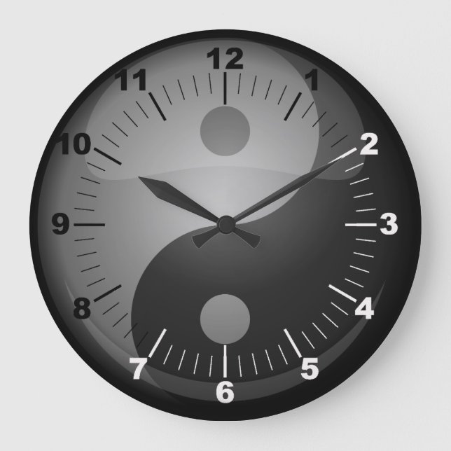 Yin Yang Stor Klocka (Framsida)