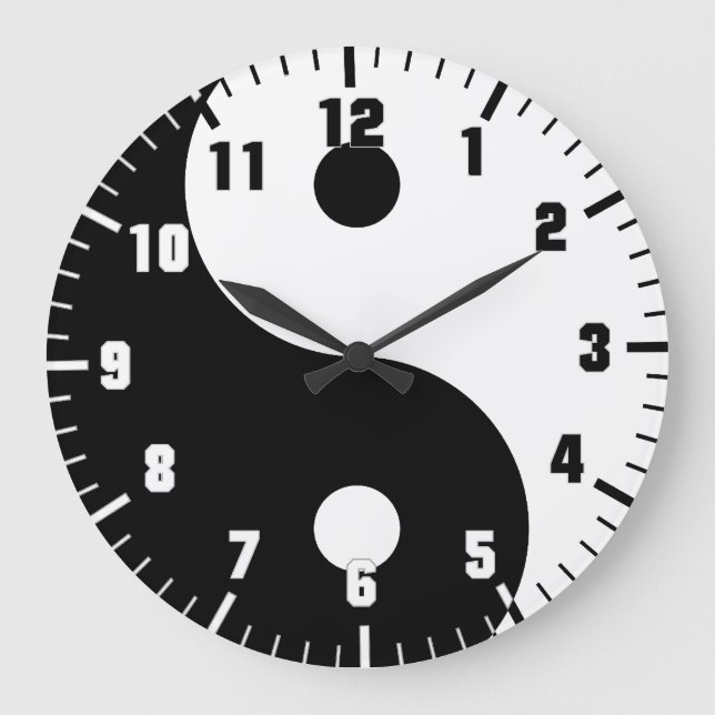 yin yang stor klocka (Framsida)