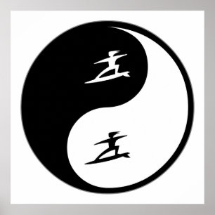 Yin Yang surfa Poster
