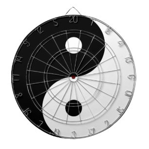 Yin Yang svart, vit symbol Piltavla