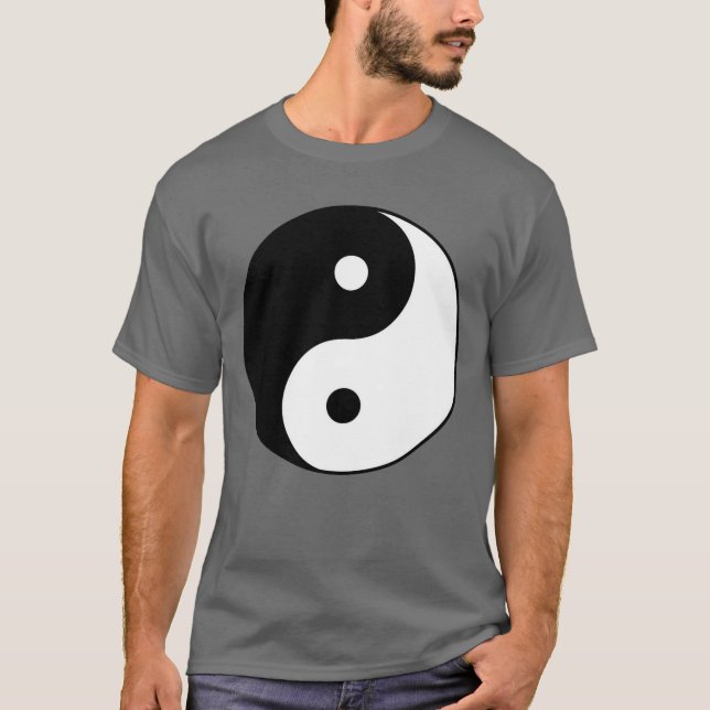 Yin Yang svart, vit symbol Tröja (Framsida)