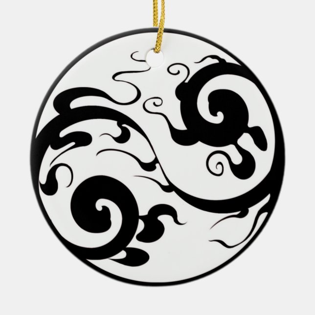 Yin Yang Swirl Ornament (Framsidan)