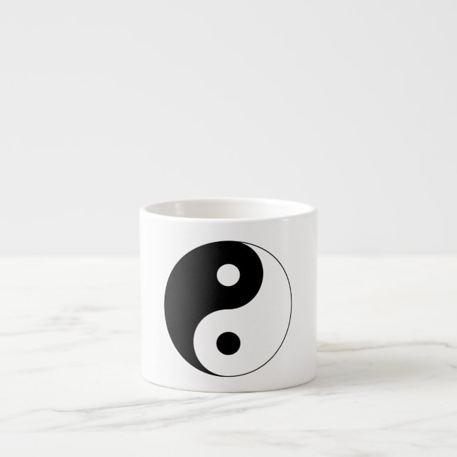 Yin Yang-symbol and andlighet Espressomugg (Framsidan)