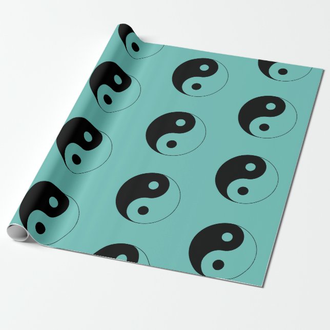 Yin Yang-symbol and andlighet Presentpapper (Utrullad)