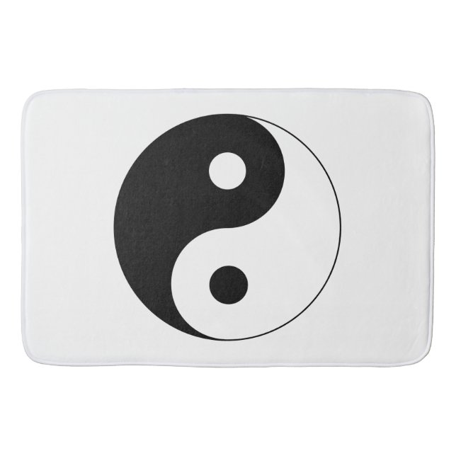 Yin Yang Symbol Andlig Badrumsmatta (Framsidan)