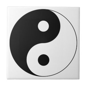 Yin Yang Symbol Andlig Kakelplatta