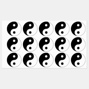 Yin Yang Symbol Andlig Klistermärke
