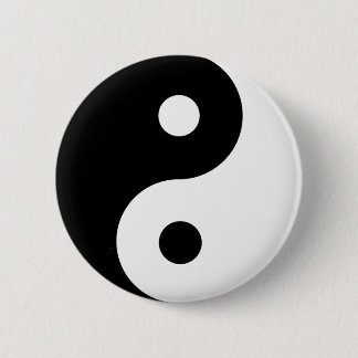 Yin Yang Symbol Andlig Knapp