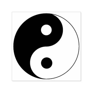 Yin Yang Symbol Andlig Självfärgande Stämpel