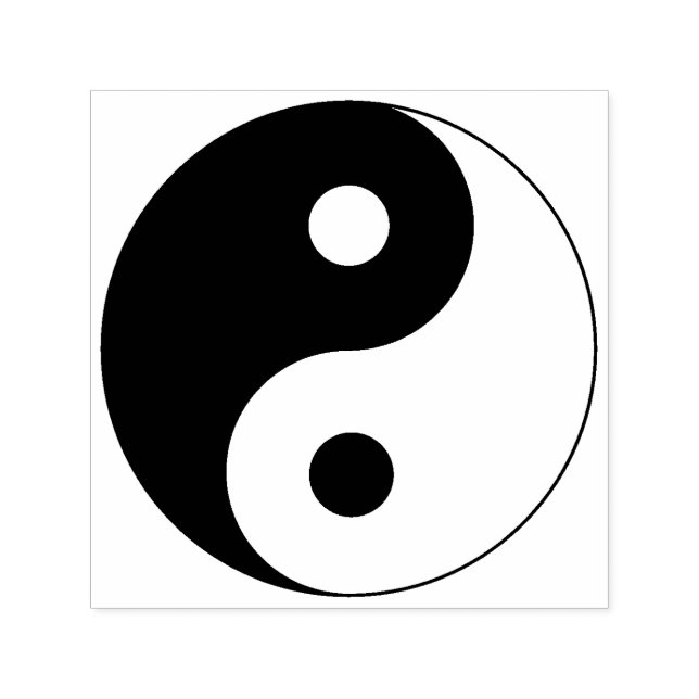 Yin Yang Symbol Andlig Självfärgande Stämpel (Design)