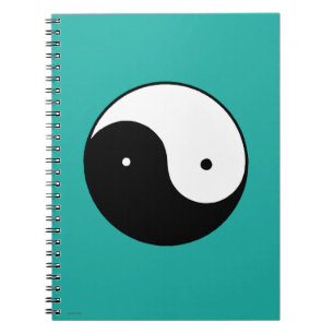 Yin Yang-symbol Anteckningsbok Med Spiral