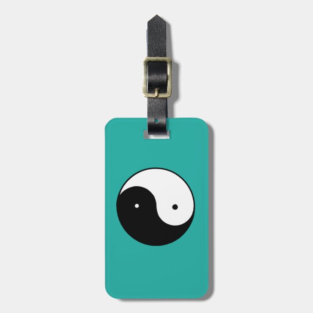 Yin Yang symbol Bagagebricka (Vertikal Framsida)