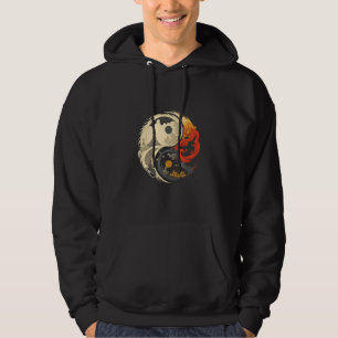 Yin Yang-symbol Balans Andlig och Harmonisk L Hoodie